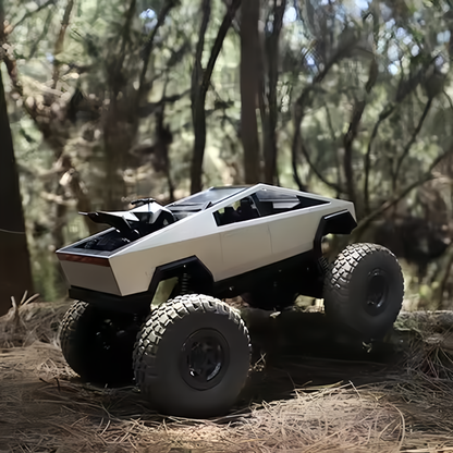 RC Cybertruck Monster (1:8) with Independent Suspension System, High Torque Motors,  Rock Climbing Capability, and Bonus Quad Bike